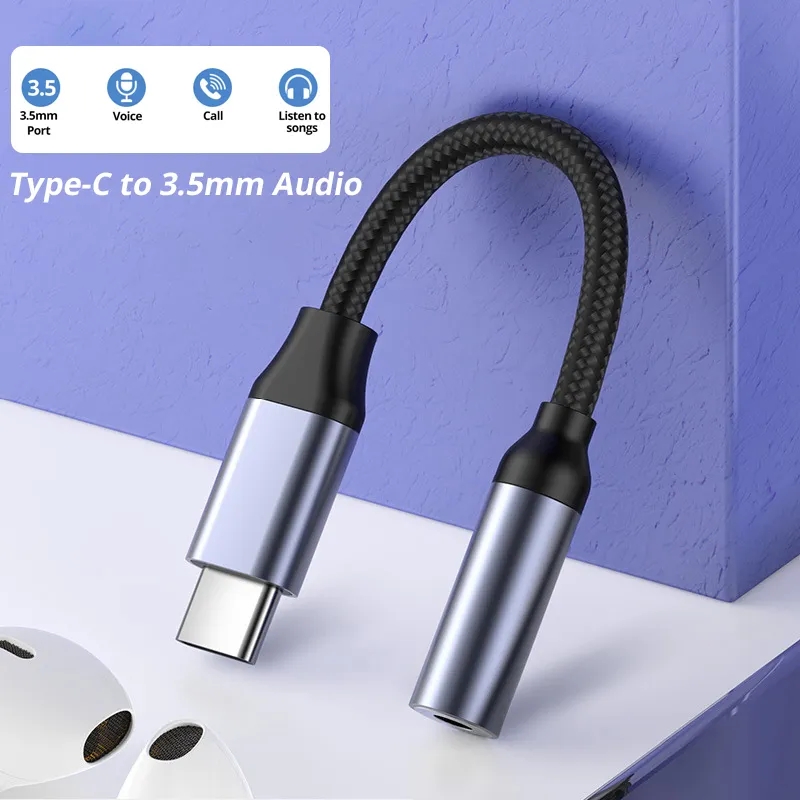 Transmission Jack Adapter - USB tip C için 3.5mm Aux