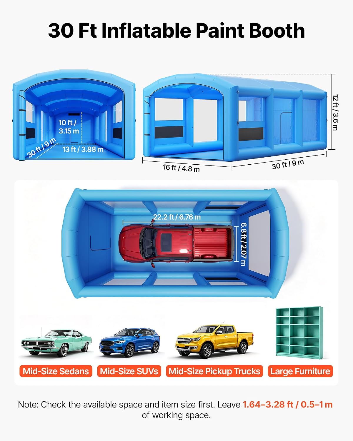 Inflatable Paint Booth, 30 x 1 - Inflatable Paint Booth incelemesi ve fiyatı