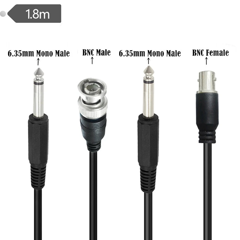 1.8M BNC Erkek - 6.35mm 1/4 İn - Transmission Jack Adapter incelemesi ve fiyatı