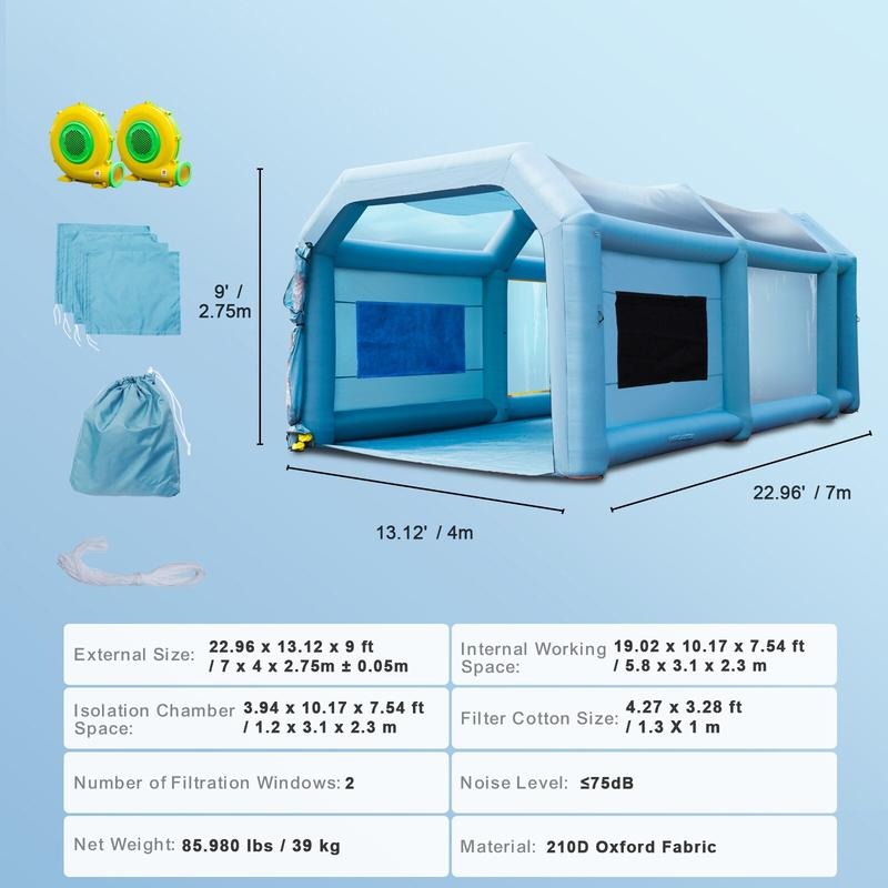 Şişirilebilir Boya Kabini, 23x - Inflatable Paint Booth incelemesi ve fiyatı