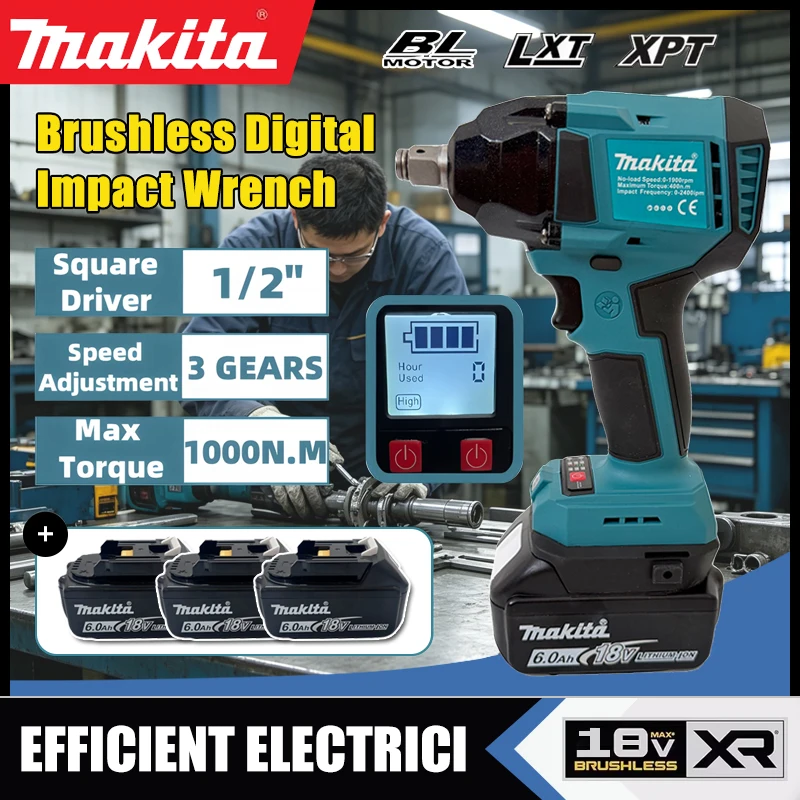 Makita Fırçasız Dijital Ekranl - Torque Wrench Digital incelemesi ve fiyatı